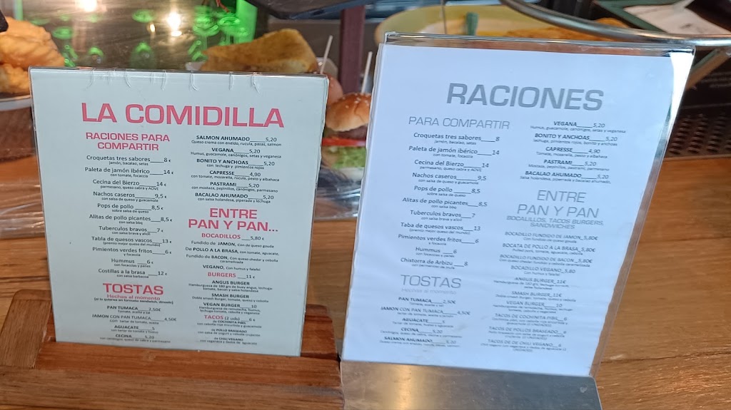 Kubrick Bar Bilbao — Carta