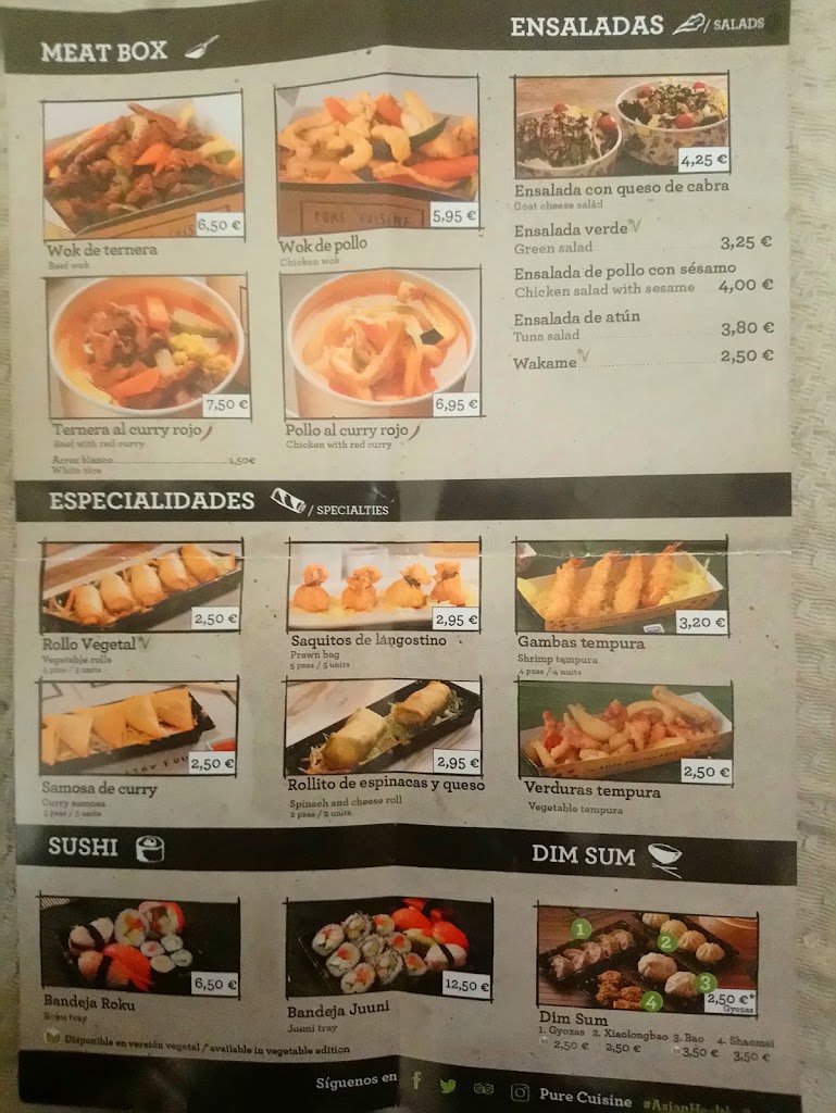Pure Cuisine — Carta