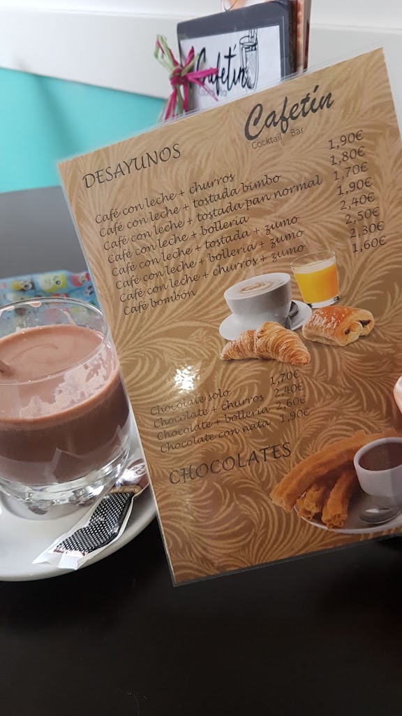 Cafeteria Cafetin — Carta