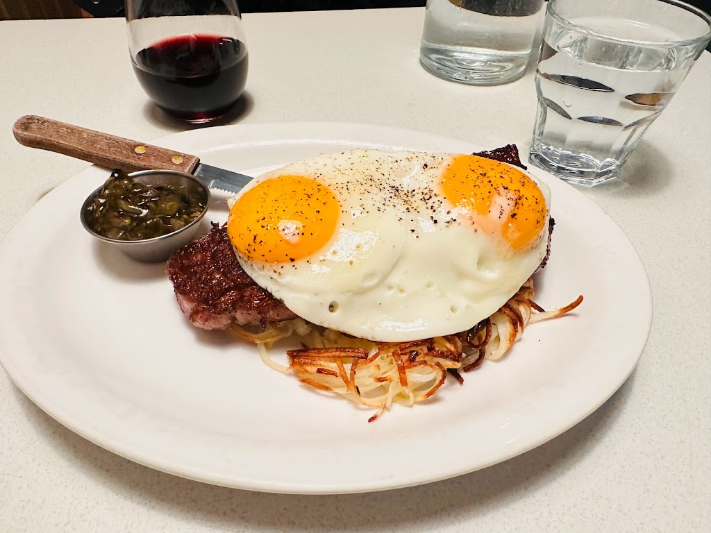 Steak and eggs