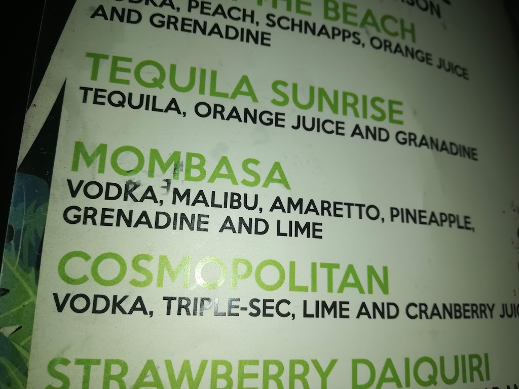Mombasa Sports & Party Bar — Carta
