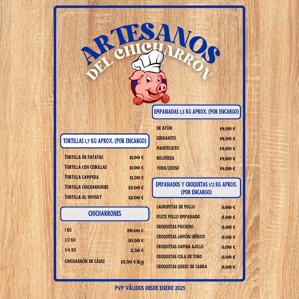 La Despensa de Manue by Artesanos del Chicharron — Carta