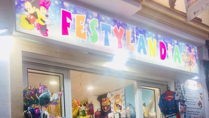 FESTYLANDIA(Globos,Helio,Fiestas, Tienda Disney)
