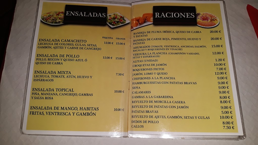 El Camachito — Carta
