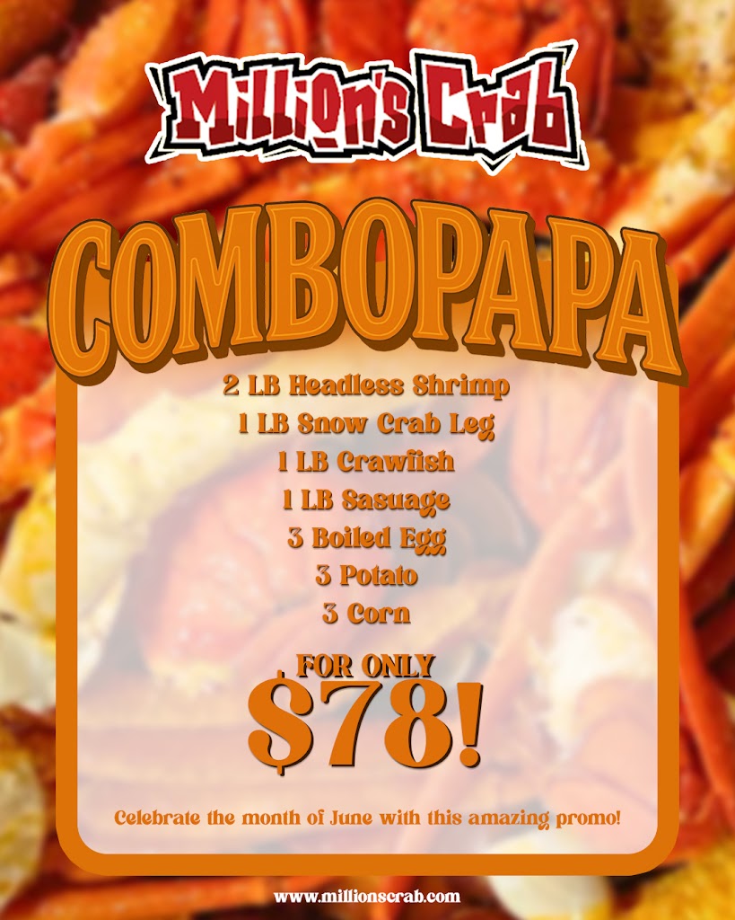  Million’s Crab Boiled Seafood - Ashwaubenon