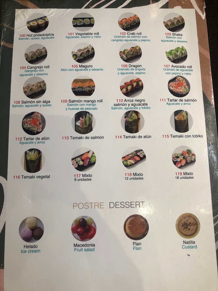 Restaurante Asiatico "ABC" — Carta