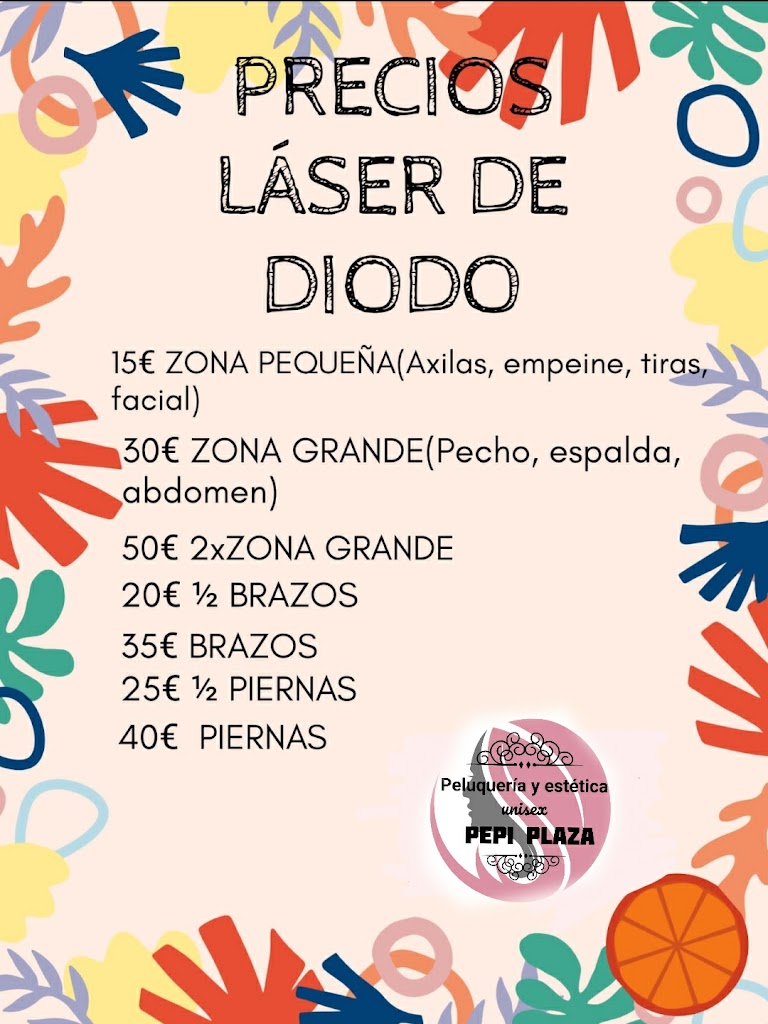 Peluqueria Pepi Plaza — Carta