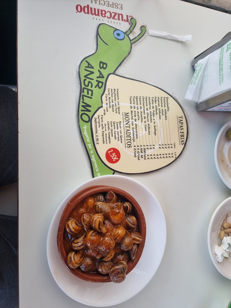 Bar Tapas Anselmo — Carta