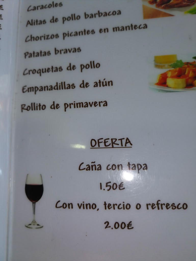 Restaurante Lo Que Sea — Carta