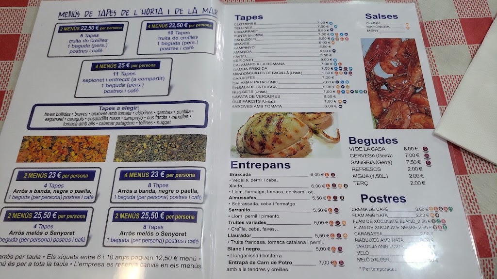 Restaurant - Casa Marti — Carta