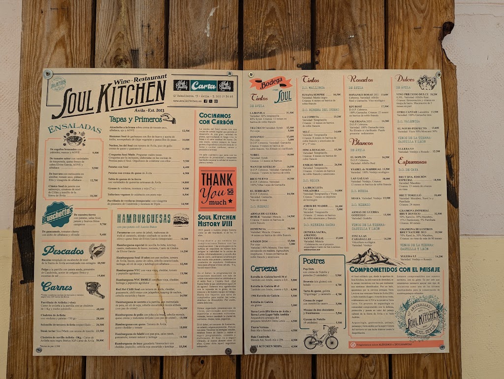 Soul Kitchen — Carta
