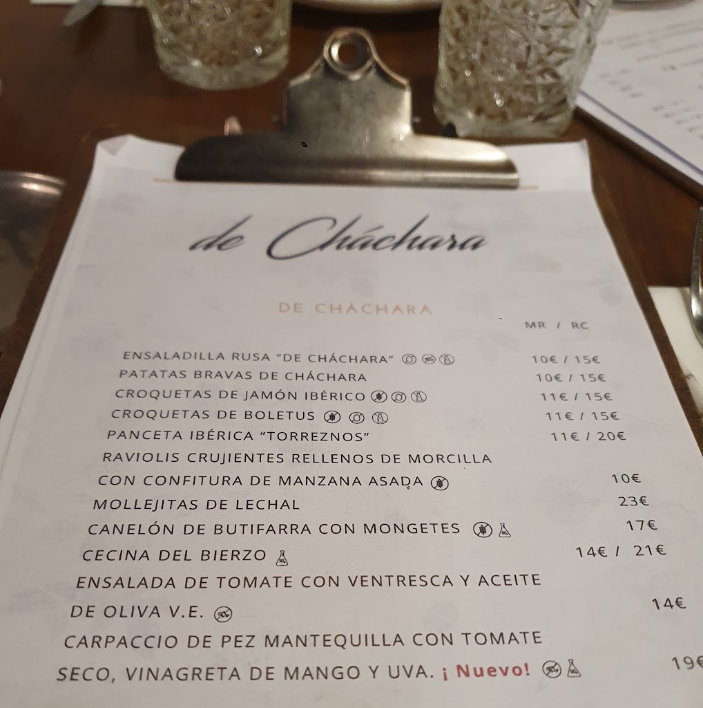 de Chachara Alcobendas — Carta
