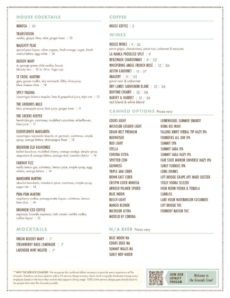  The Grounds Pizza Bar Restaurant