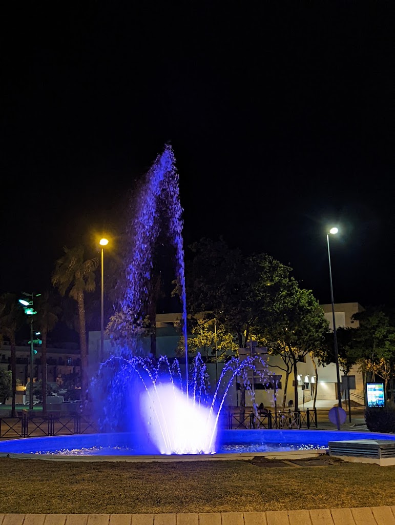 Fuente luminosa de Isla Cristina