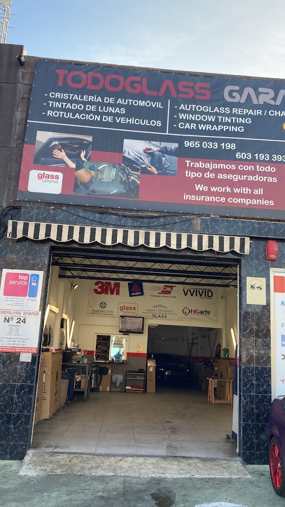 TodoGlass garage - Tintado de lunas — Exterior