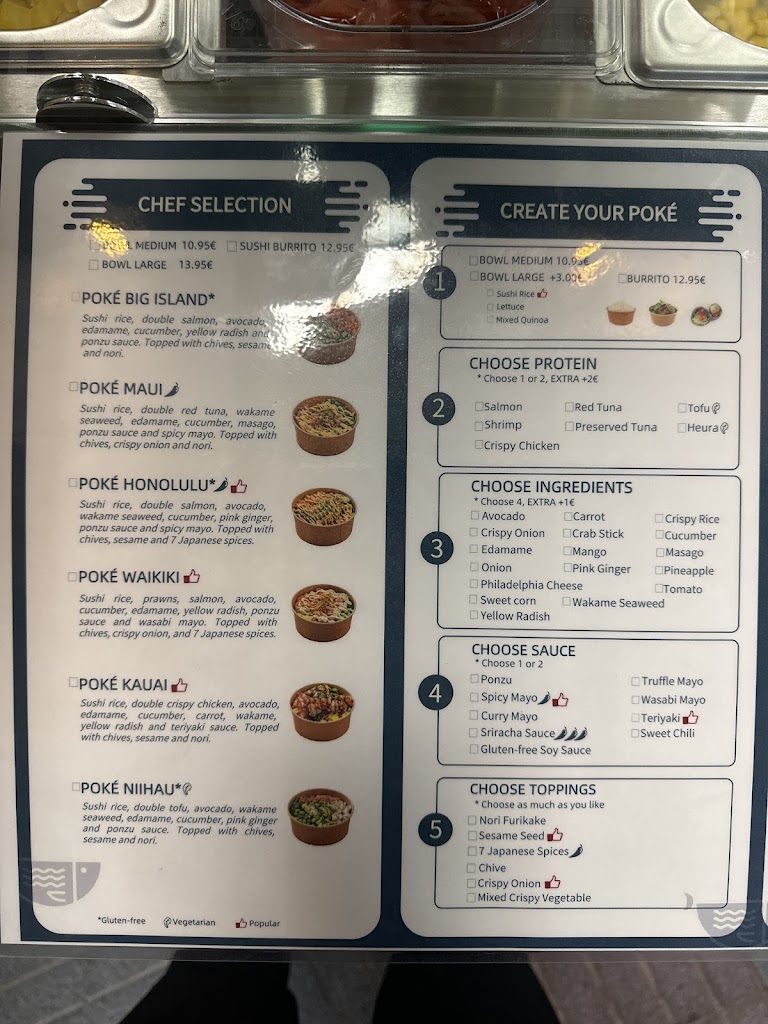Poke Poke - Playa del Ingles — Carta