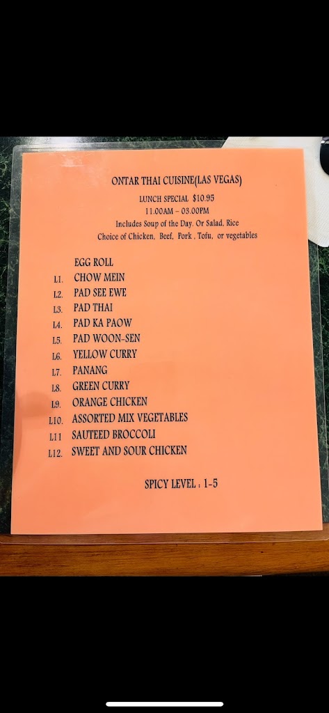 Ontar Thai Cuisine