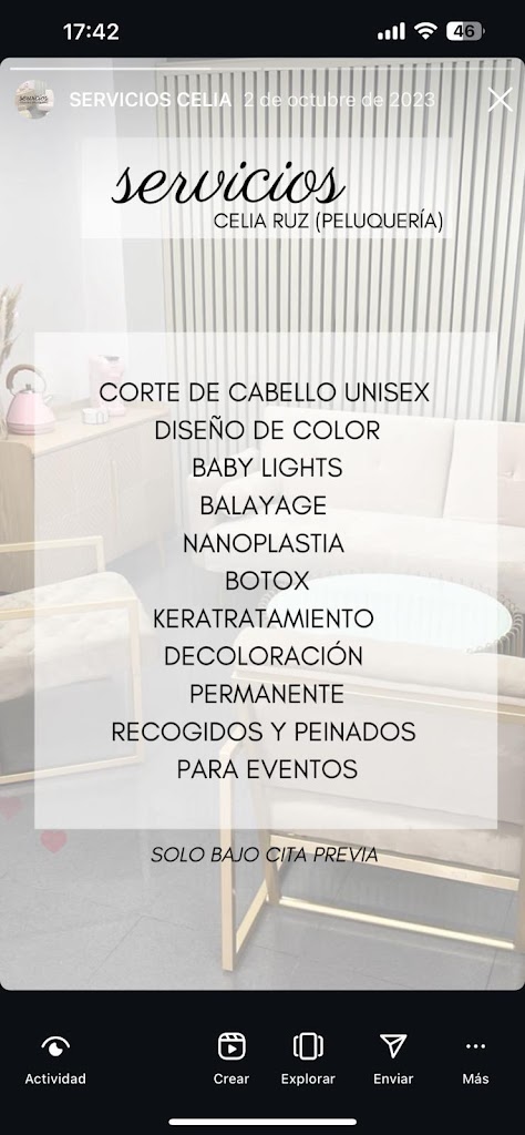 Celia & Carla Beauty Salon — Del propietario