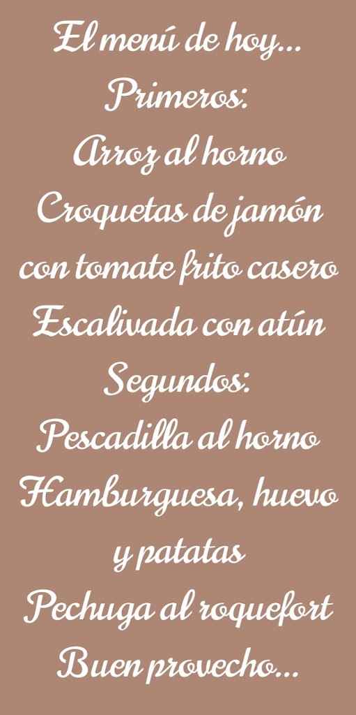 Els Menjars Pucol — Carta
