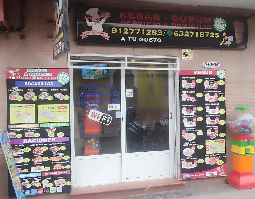 KEBAB A Tu Gusto — Carta