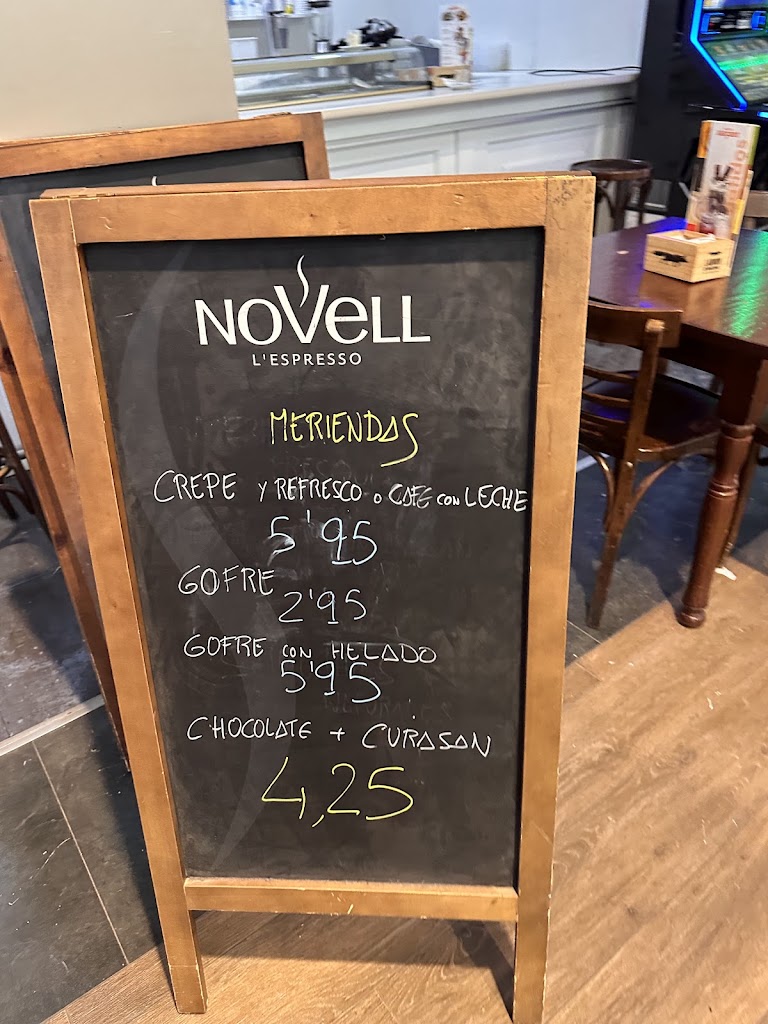 Nova Cafeteria CC Gran Turia — Carta