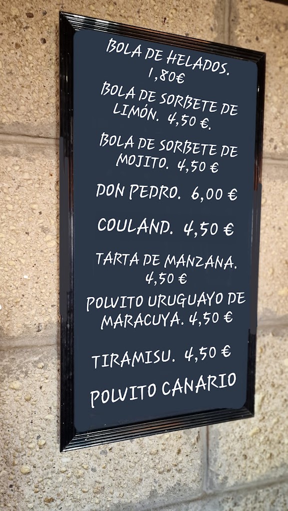 Restaurante Tasca La Cantera — Carta