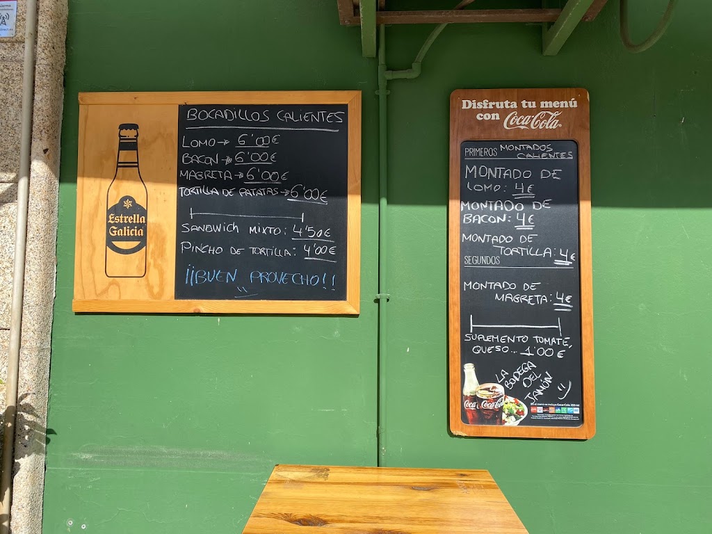 Bar La Bodega del jamon — Carta