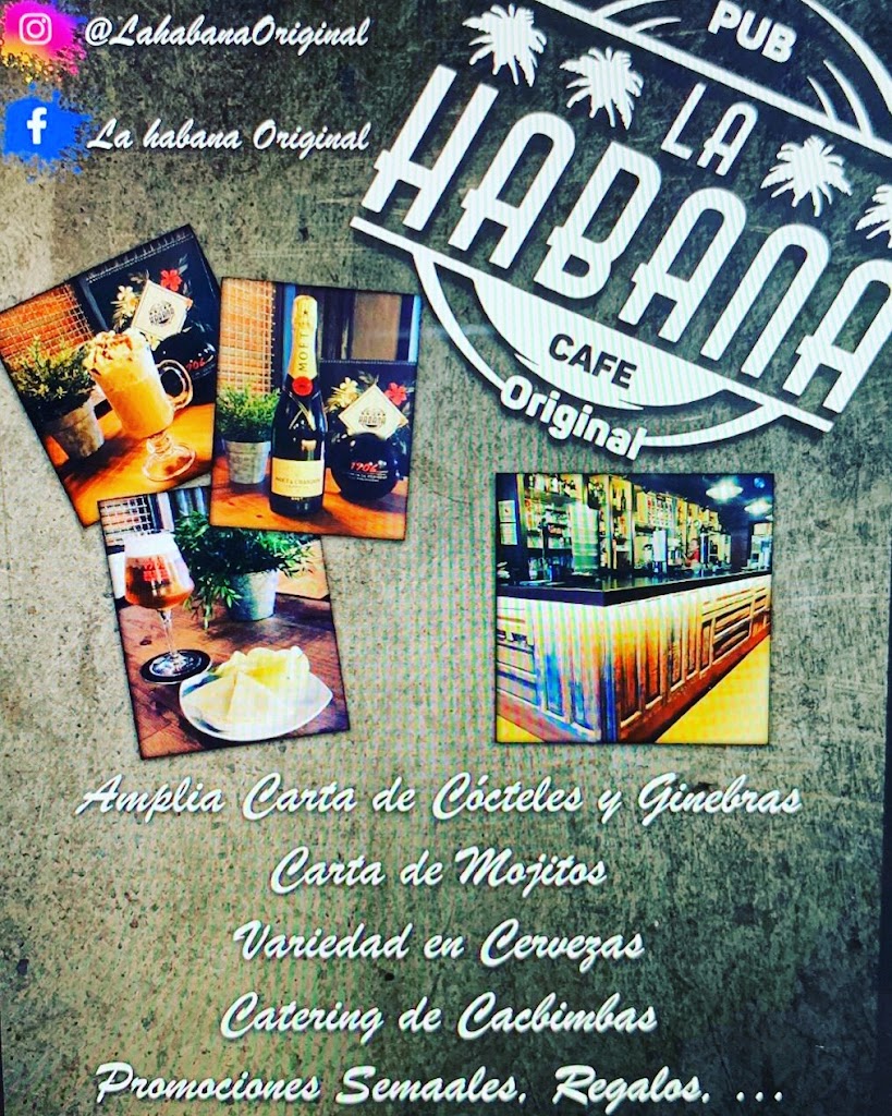Cafeteria La Habana Original — Carta