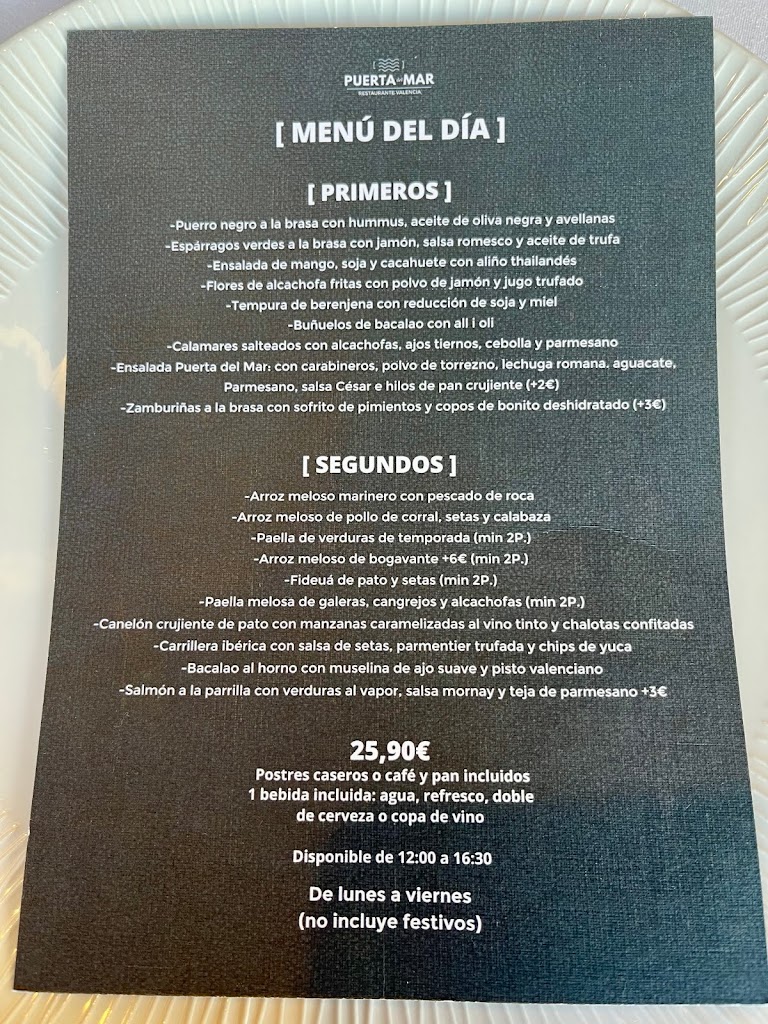 Puerta del Mar Tres Cantos — Carta