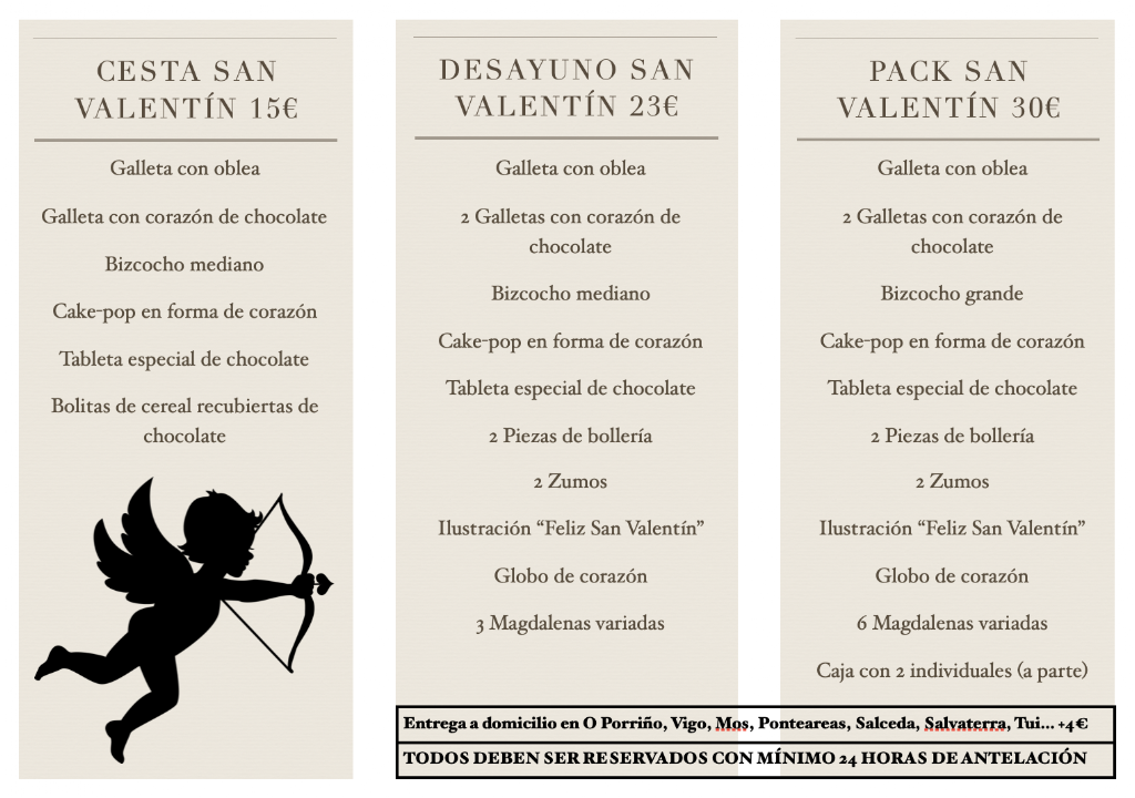 Talea Pasteleria Porrino — Carta
