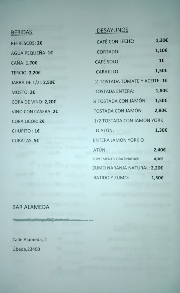 Bar Alameda Ubeda — Del propietario