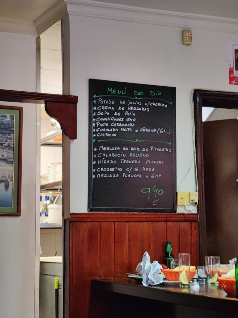 Bar Restaurante Los Padres — Carta