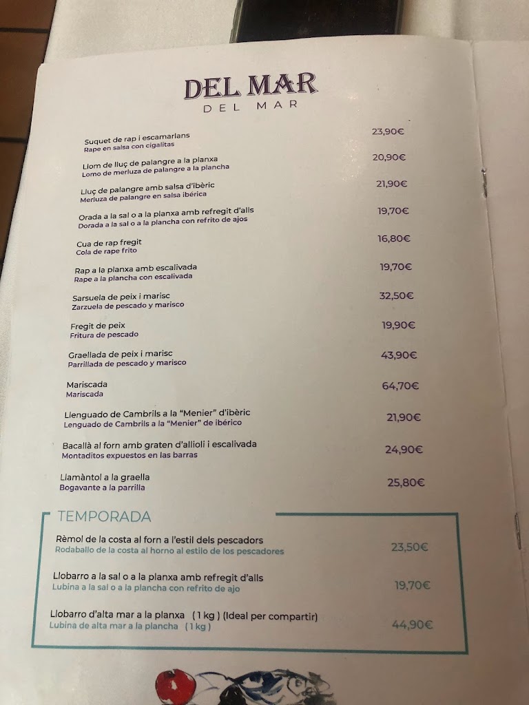 Taberna Lekeitio — Carta