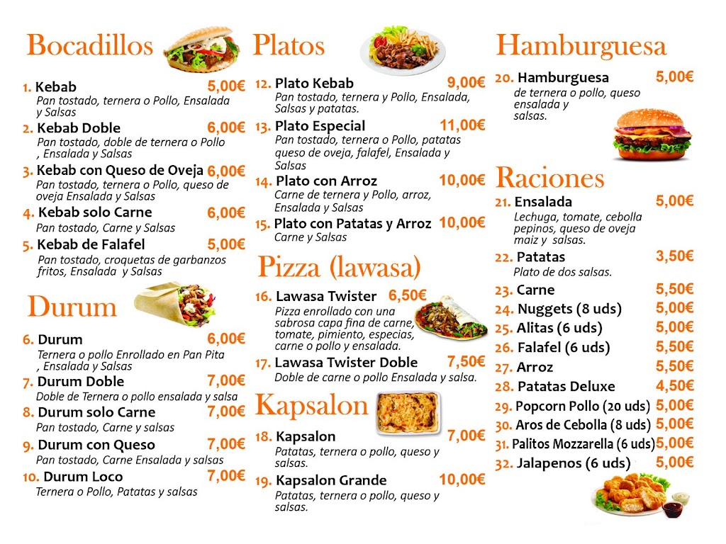 King Donner Kebab — Carta