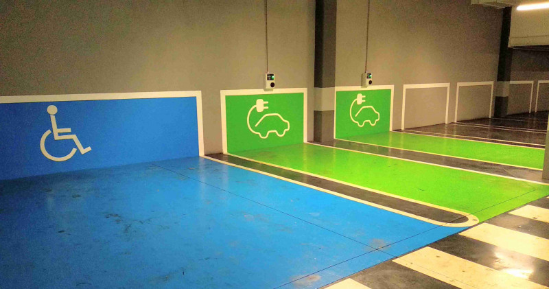 Estacion de carga de vehiculos electricos