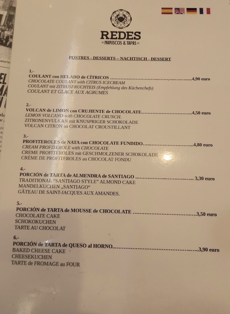 Redes Compostela - Mariscos & Tapas — Mas recientes