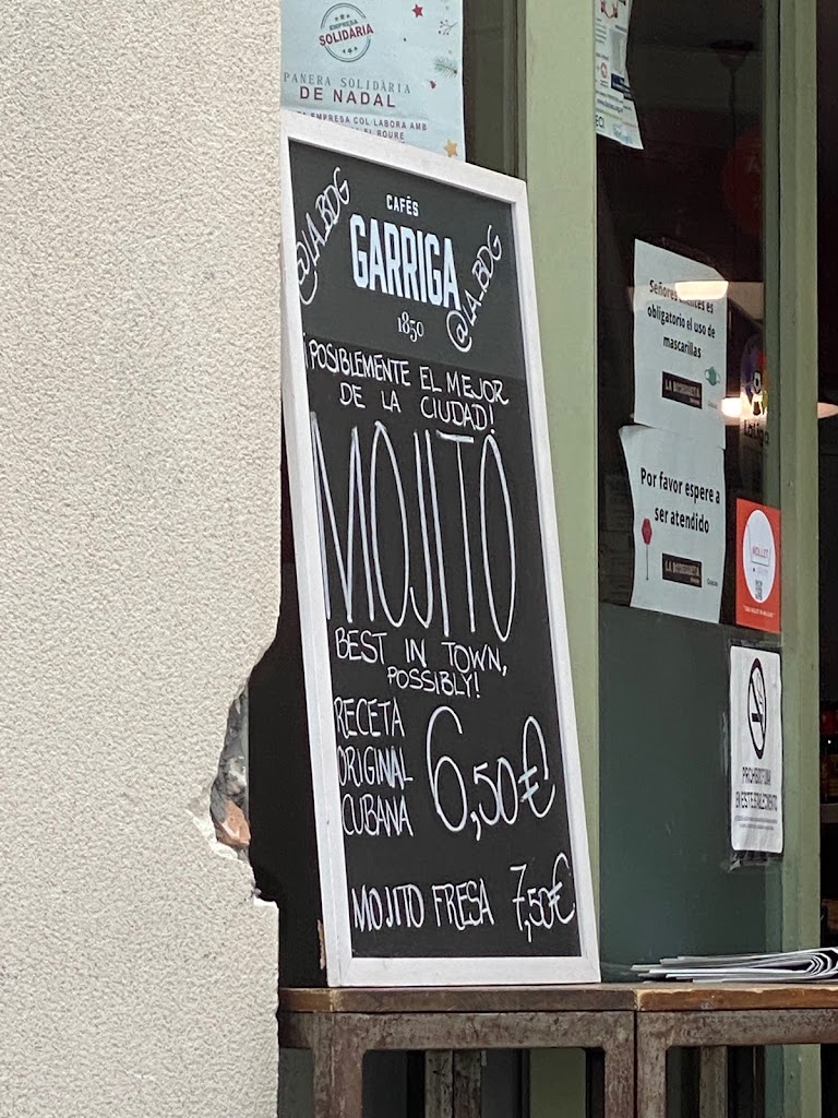 La Bodegueta de la placa — Carta