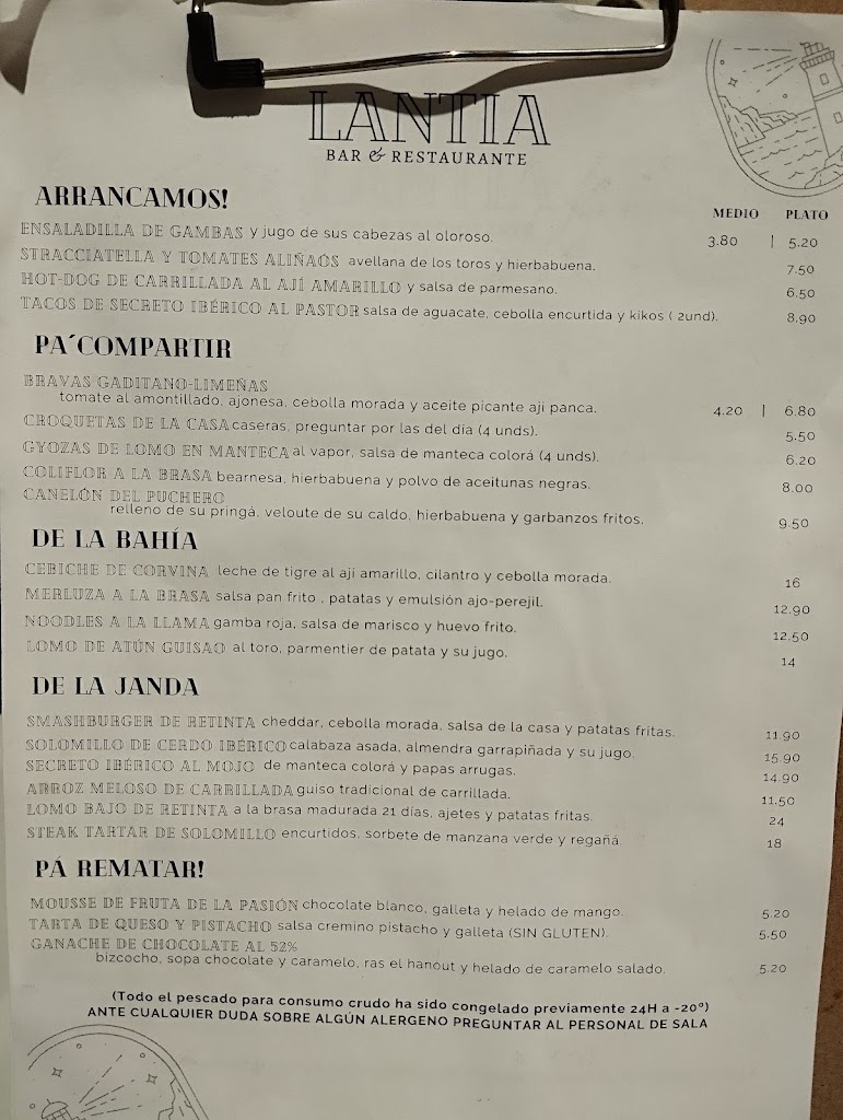Lantia — Carta