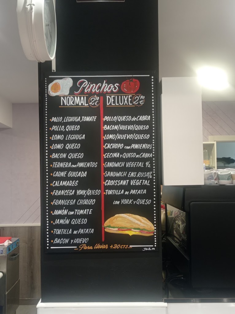 Cafeteria Peccata Minuta — Carta
