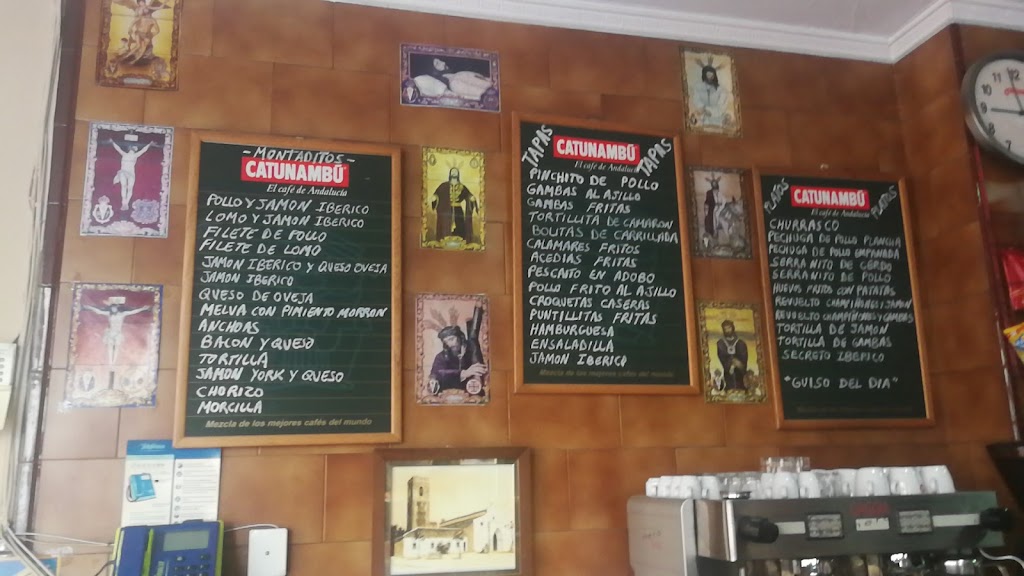 Bar Club de Pesca El Castillo — Carta