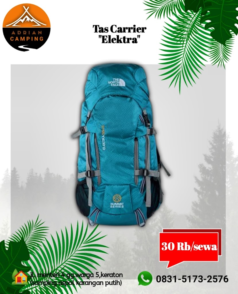 adrian camping (rental/sewa tenda camping)