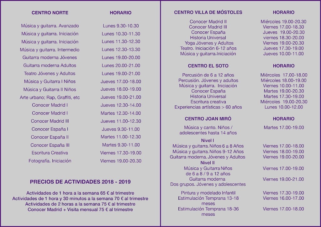 Asociacion Cultural Jardin de Estrellas — Del propietario