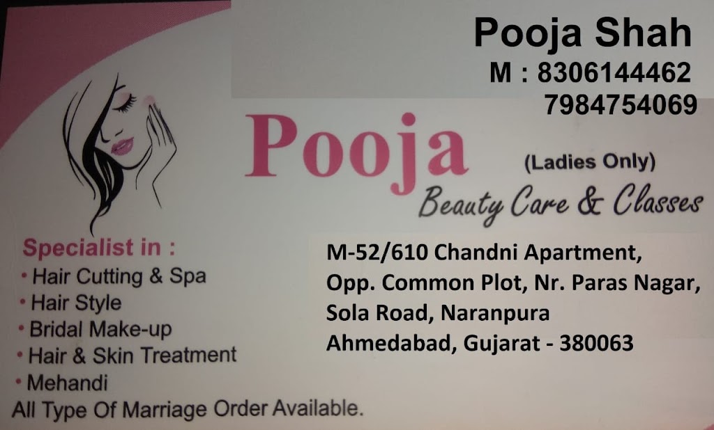 Pooja Beauty Care Classes Only For Ladies