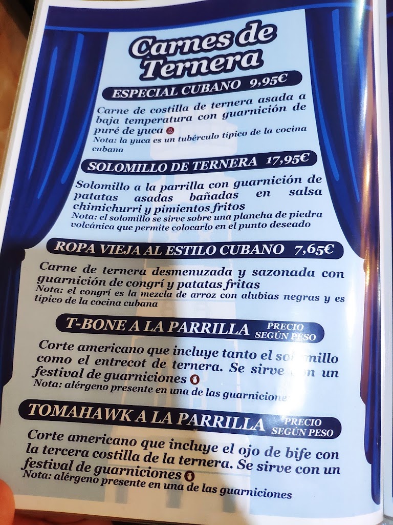 Restaurante PORTOFINO — Carta