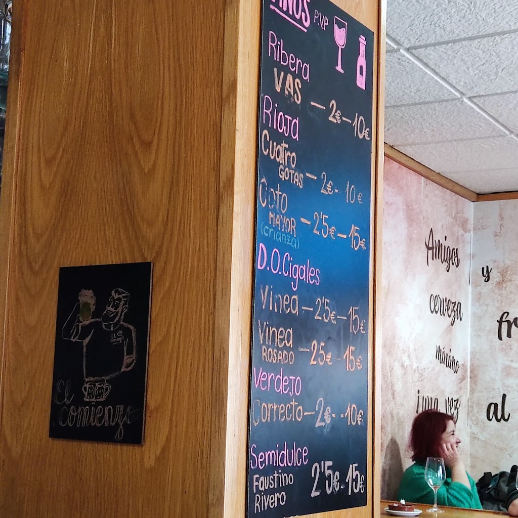 Bar El Comienzo — Carta