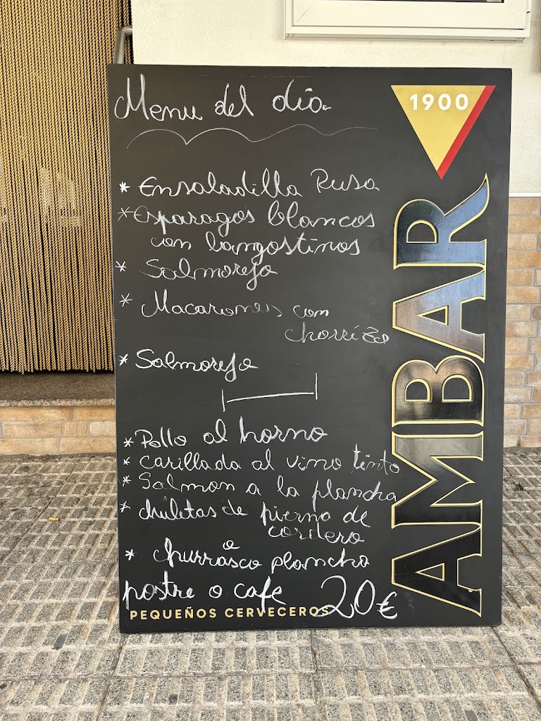 Bar Restaurante Campanillo — Carta