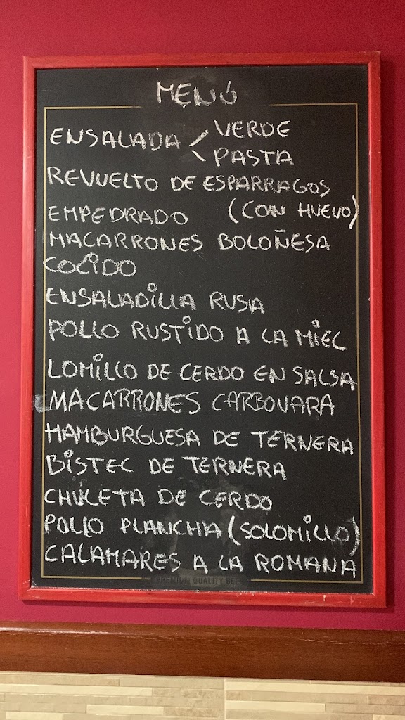 Granja Coral — Carta
