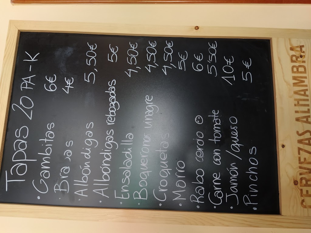 Bar 20 PA K — Carta