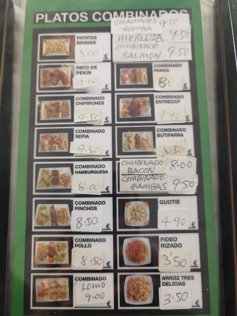 Bar Restaurant Avinguda — Carta