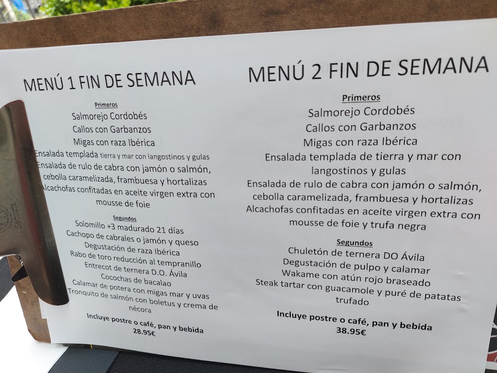 TXARAMI Parrilla Casa Angel — Carta
